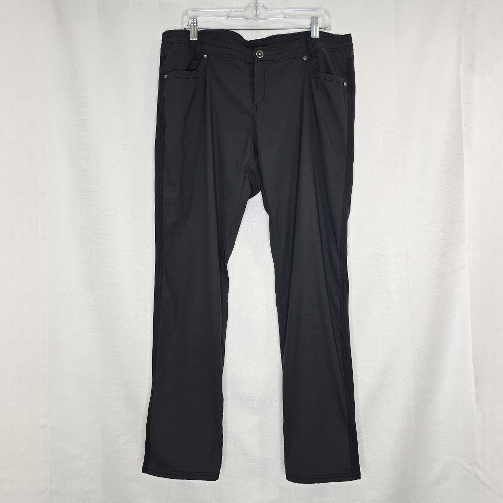 KÜHL Voyagr Women’s Hiking Pants Size 16 Short Gray Lightweight Stretch Nylon